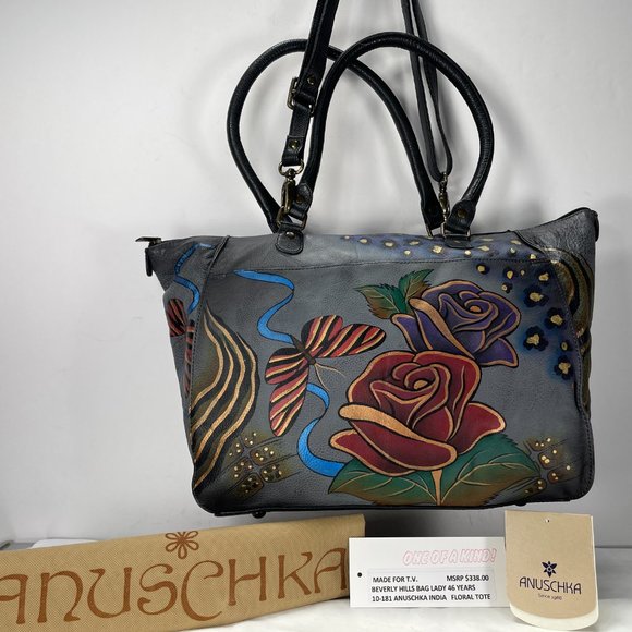 ANUSCHKA INDIA,38 YEARS NWT $338.00 MASTERPIECE PAINTING TOOK 8 WEEKS TOPAINT